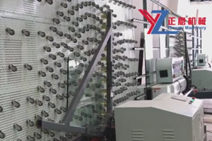 自动玻璃磨边生产线视频